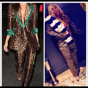 Leopard Print Pajama Suit Set